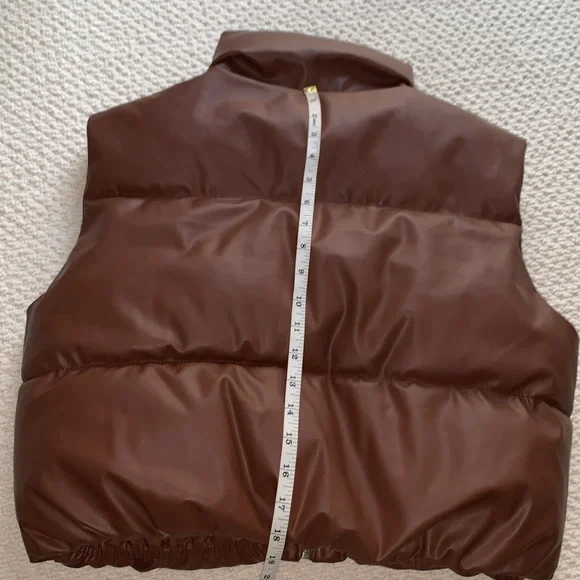 Forever 21 Brown Puffer Vest - Picture 4 of 9